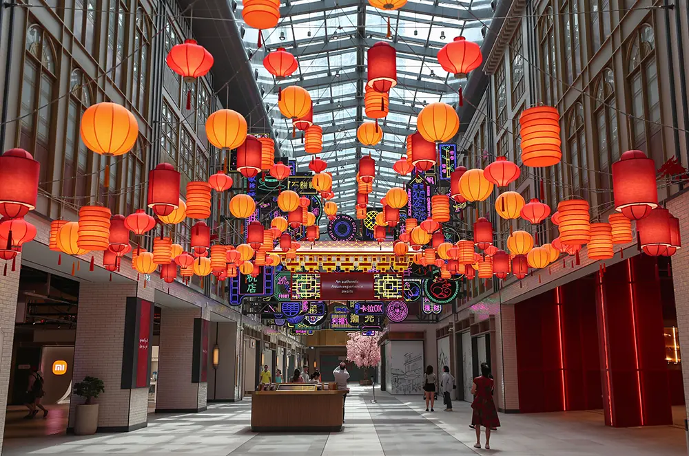 نمایی از چاینا تاون (ChinaTown) در دبی مال